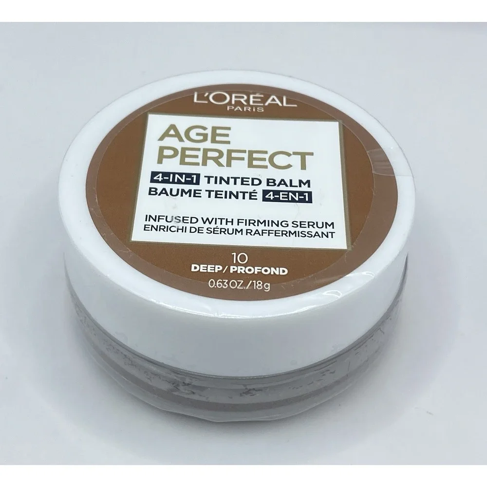 L'Oreal Age Perfect 4-in-1 Tinted Balm 10 Deep 0.63oz Firming Serum New